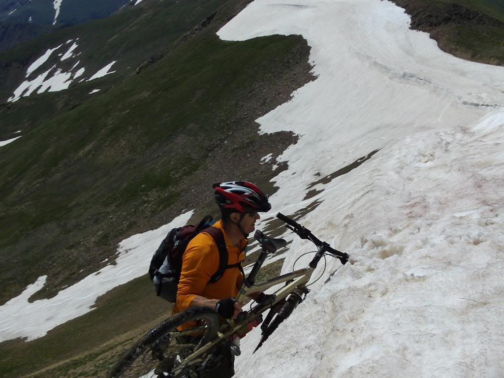 Bad Andy! climbing Jones cornice