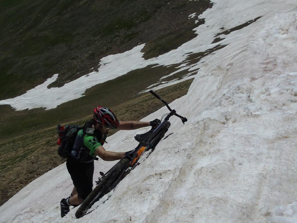 MGE climbing Jones cornice