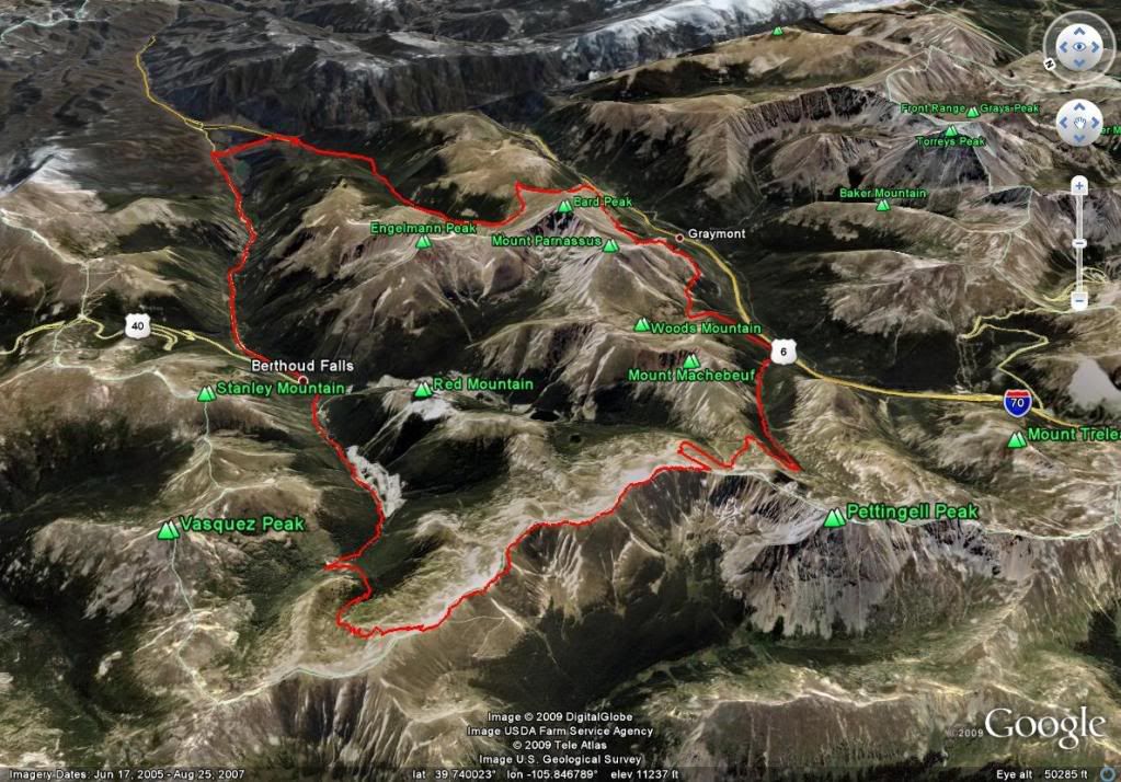 West Empire Deathmarch Jul 18, 2009 (Google Earth)