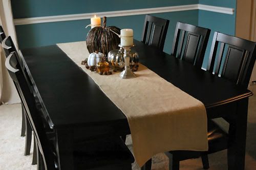 burlap table