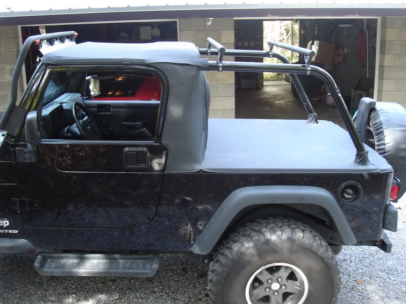 How to put the soft top up on a jeep #5