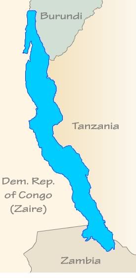 Mapa Tanganyika
