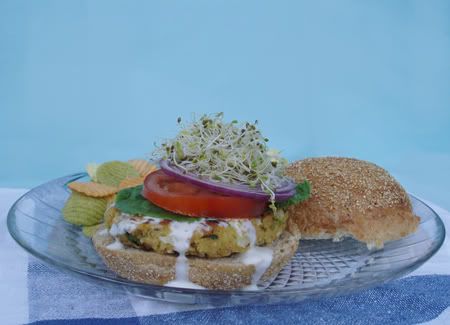 chickpea burger