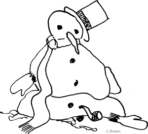 Animated Melting Snowman