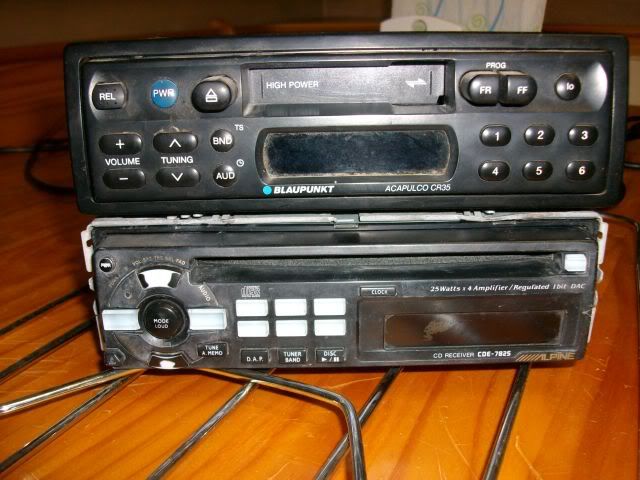 Salvaged Car Stereo Parts