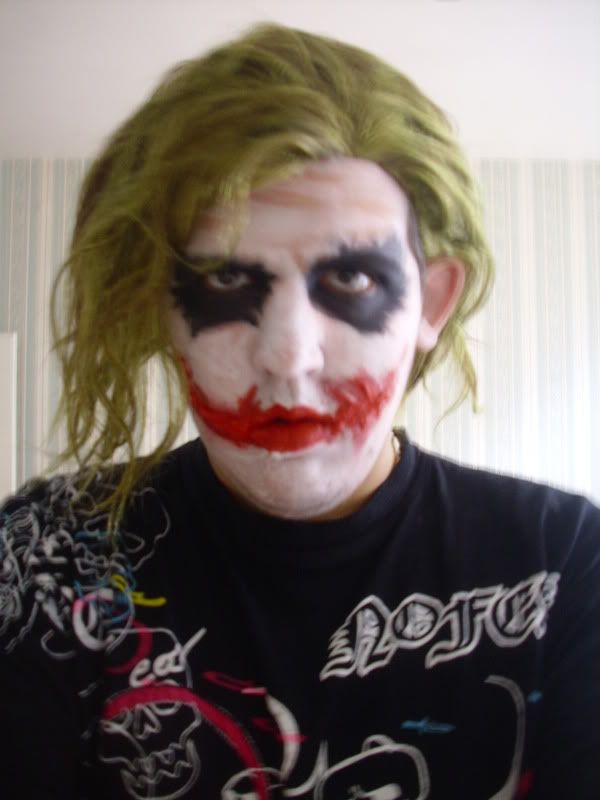 joker face makeup. is my final makeup test,