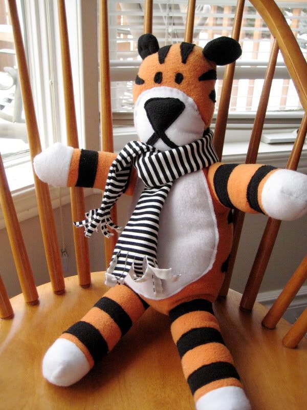 stuffed hobbes doll