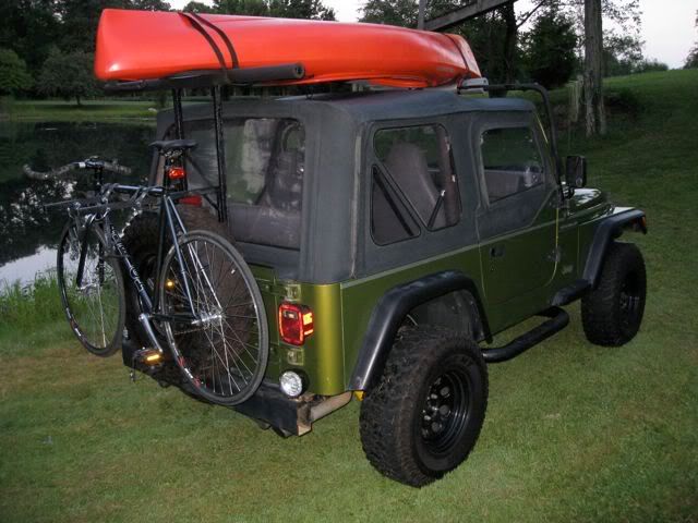 Homemade Kayak/Bike rack finally finished - Jeep Wrangler Forum