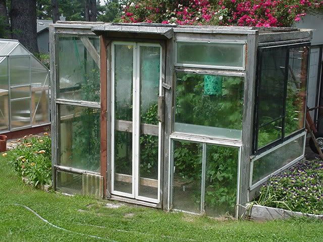 Out of Old Windows Greenhouses