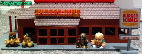 Squinkies at 80s Burger King