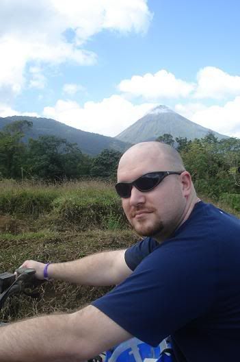 James and Arenal volcano
