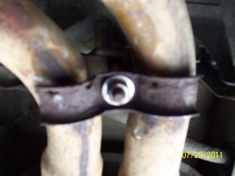 Rear exhaust hanger.