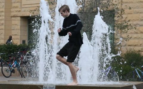 Fountain hopping at stanford