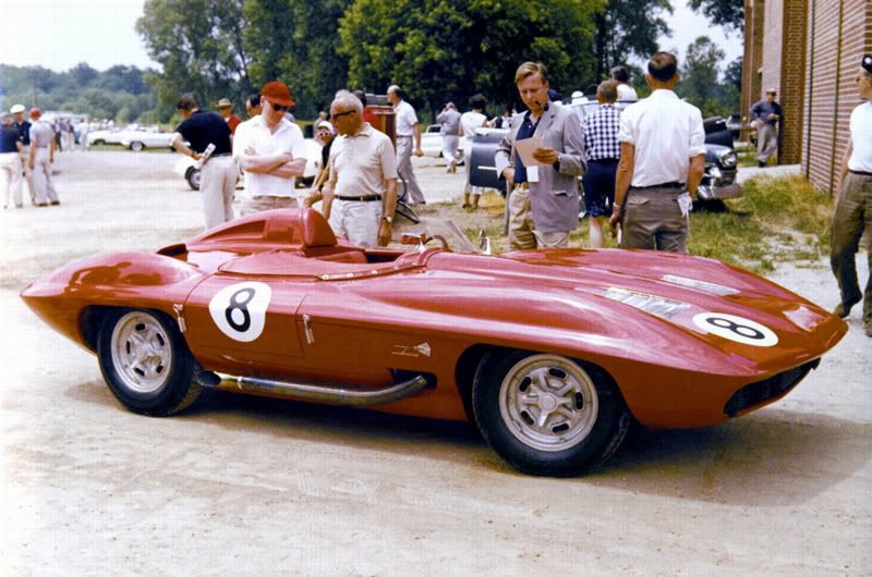 Picture of red roadster from 1959Chevrolet Corvette Stingray Racer 