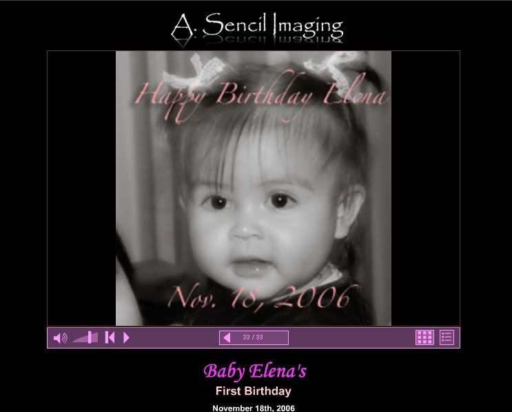 Baby Elena's First Birthday - www.asencilimaging.com/babyelena