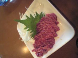 horse sashimi