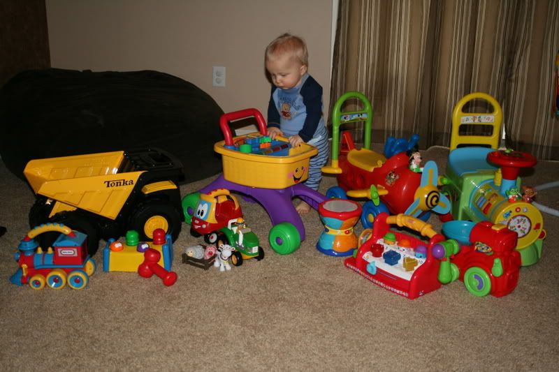 Not even all his toys!