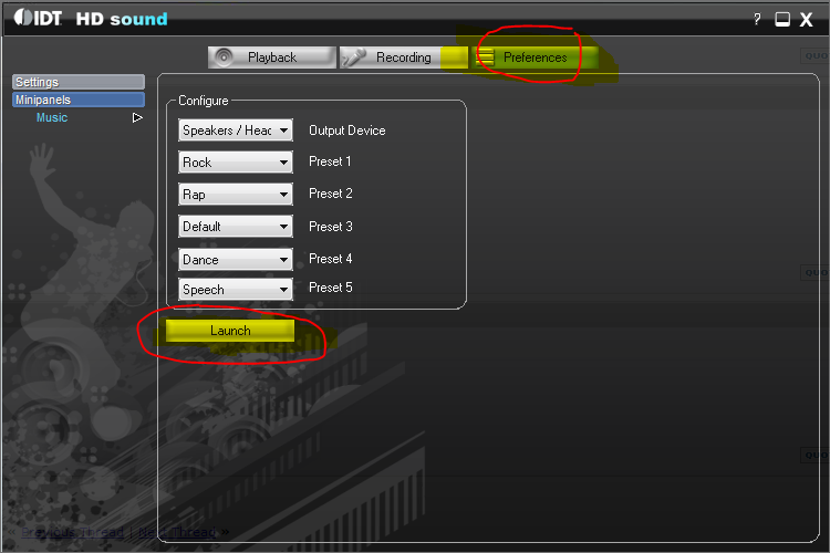 the idt audio control panel is in control panel @ gaablu rc1 v rtm ...