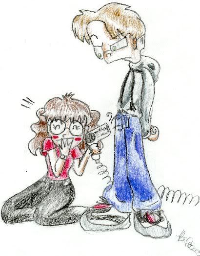 Okay, this is kinda lewd, but this is an odd sketch that I did for him out of love <3