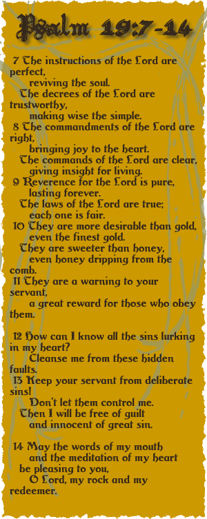 Psalm 19:7-14