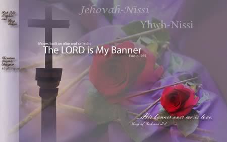 The LORD is My Banner Desktop Wallpaper