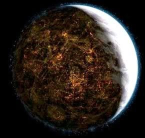 Visão espacial de Coruscant