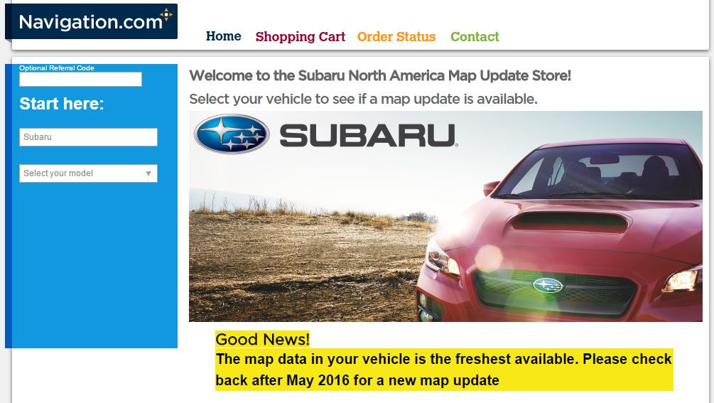 2015 NAVI sytem map updates Page 5 Subaru Outback Subaru Outback