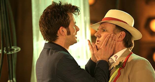The Fifth Doctor meets the Tenth Doctor in Time Crash
