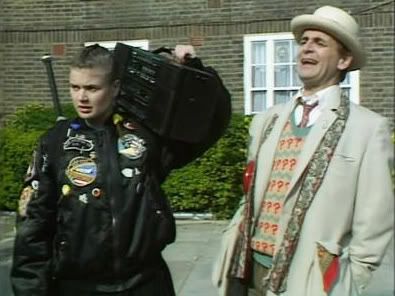 The Seventh Doctor with his companion, Ace