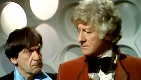 The Third Doctor and the Second Doctor working together