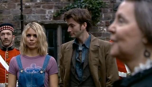 Rose Tyler with the Tenth Doctor in Tooth and Claw