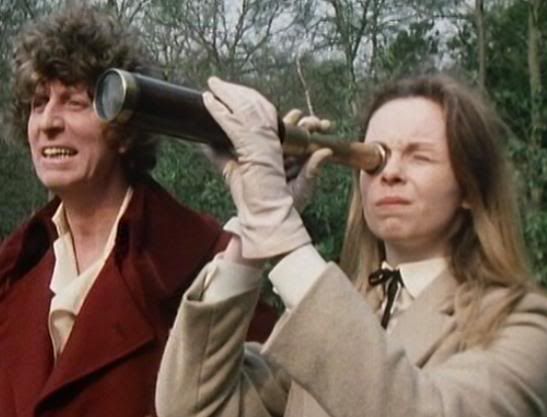 Romana in her second incarnation with the Fourth Doctor in State of Decay