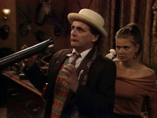 The Seventh Doctor with his companion, Ace