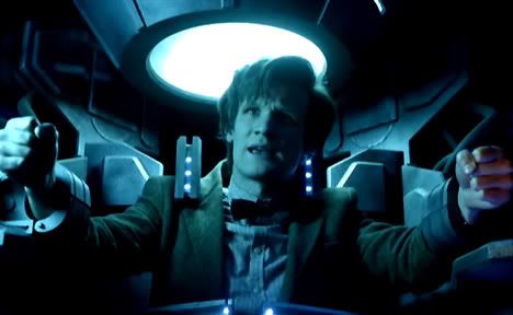 The Eleventh Doctor trapped inside the Pandorica
