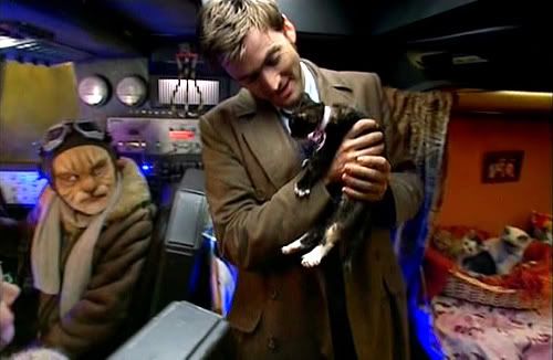 The Tenth Doctor and Branigan in Gridlock