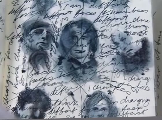 The Doctor's drawings of his past regenerations in Human Nature