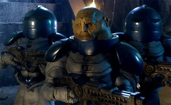 A trio of Sontarans present at the end of Series 5, imprisoning the Eleventh Doctor inside the Pandorica