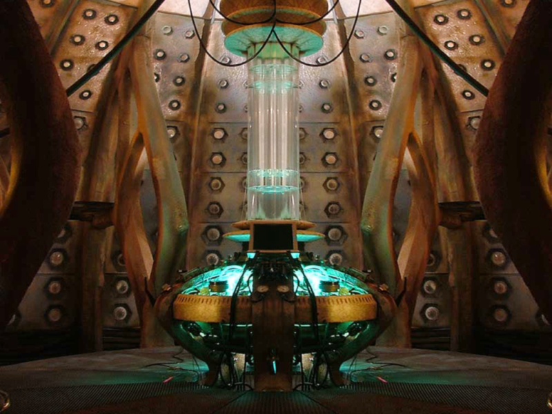 The console room of the Ninth Doctor and Tenth Doctor's TARDIS