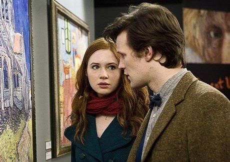 The Doctor and Amy look at Vincent van Gogh's paintings.
