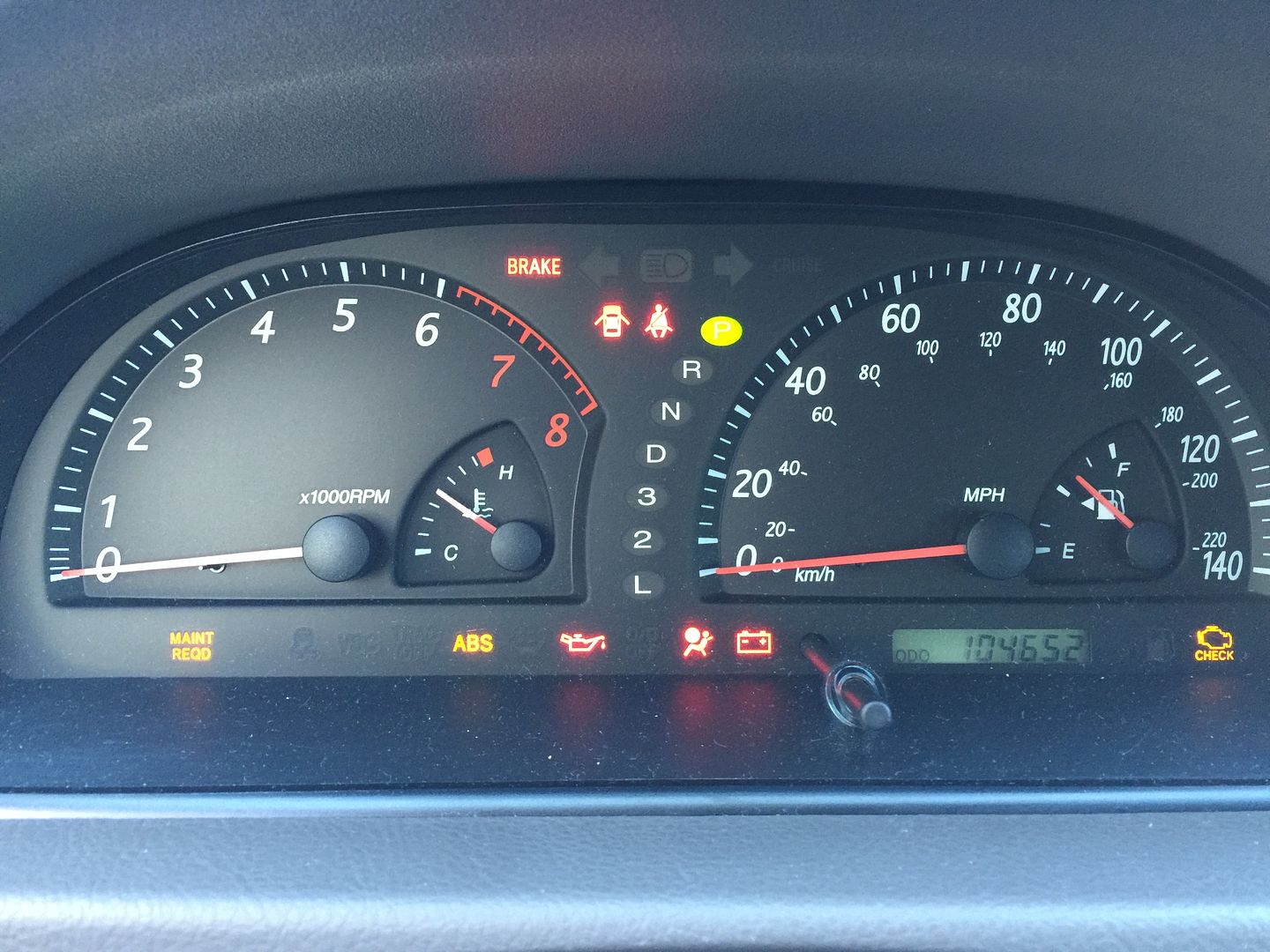 Warning light on cluster does not work? - Toyota Nation Forum : Toyota ...