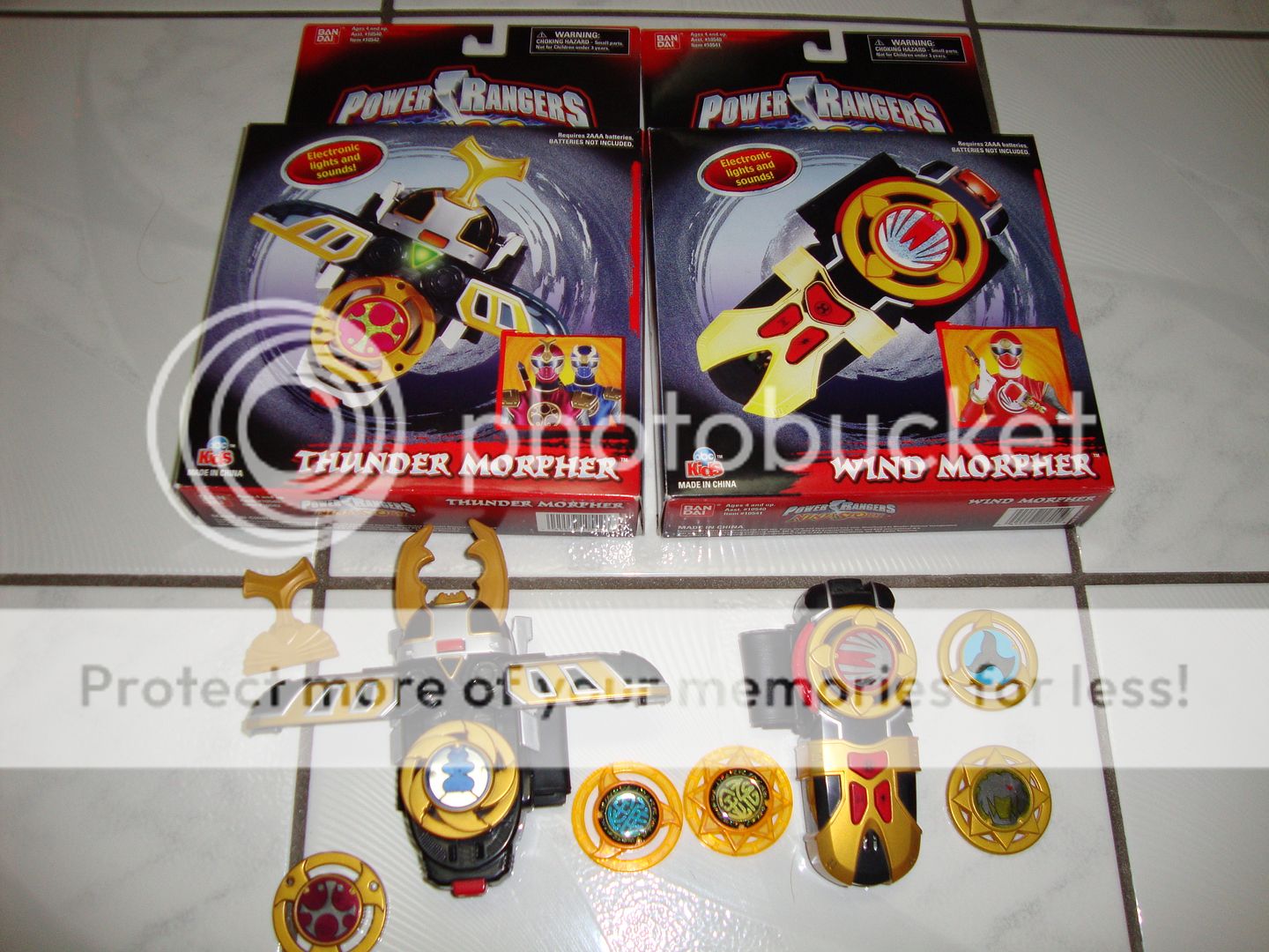 Power Rangers Ninjastorm Hurricane Thunder Storm Megazord Morphers 