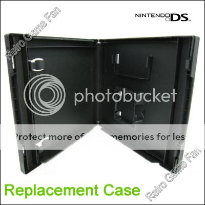 1 Black Replacement DS Game Cartridge Retail Case Empty Box Nintendo Lite DSi XL