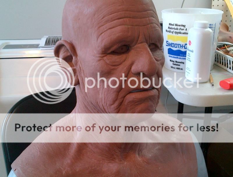 realflesh Masks old man silicone mask (the old papy) sculpt in progress ...
