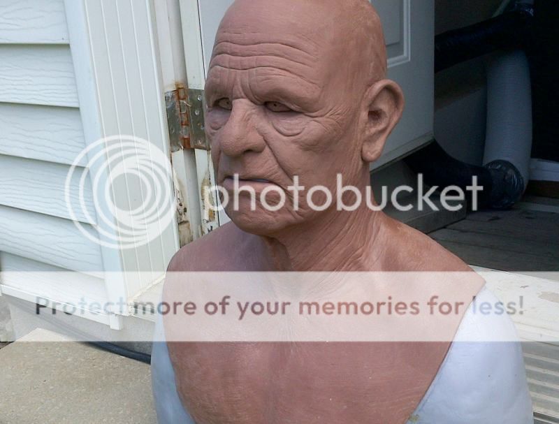 realflesh Masks old man silicone mask (the old papy) sculpt in progress
