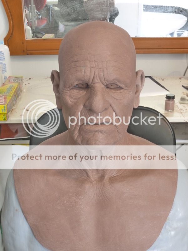 realflesh Masks old man silicone mask (the old papy) sculpt in progress