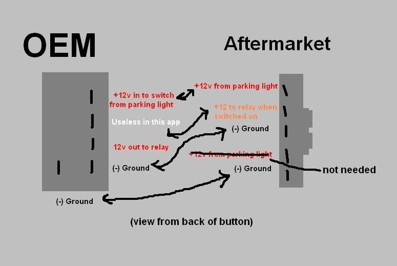 [DIY] - How to use an OEM switch with your 99/00 ... acura aftermarket fog lights wiring diagram 