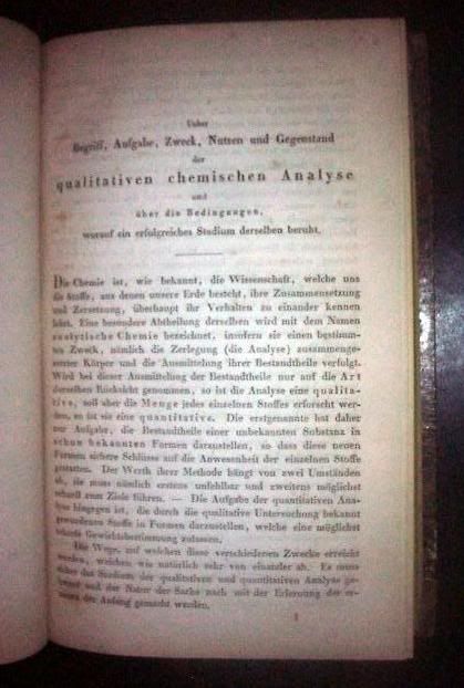 Fresenius, 1843 Rare & Important Chemistry  