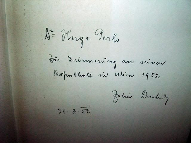 Austria Socialism, Julius Deutsch Signed to Hugo Perls  