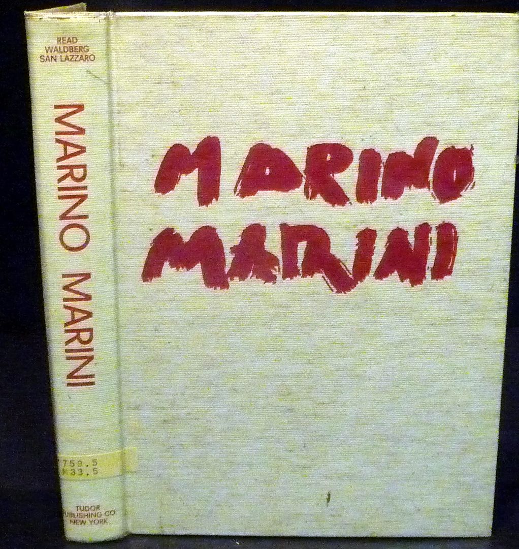 Marino Marini Complete Works, Monumental Folio, Italy Modern Sculpture 