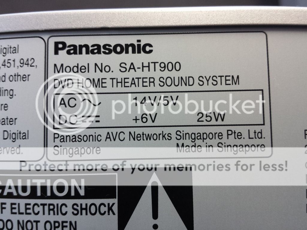 Panasonic DVD Home Theater System